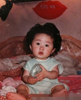 组图：曝刘欢妻女罕见私房照 21岁女儿金发显潮人范