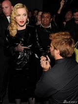 组图：麦当娜微电影首映 与前夫肖恩-潘合影