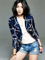 组图：刘庭羽最新风衣写真造型帅气