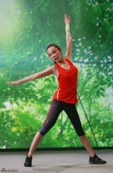 组图：霍思燕运动写真拍足12小时 形象健康获赞