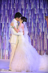 组图：董璇大婚幸福落泪 王中军王中磊兄弟证婚