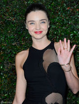 高清组图：超模米兰达-可儿黑色透视礼服亮相