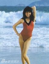 组图：张曼玉17岁泳装照曝光清纯可爱