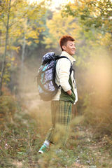 组图：演员是安户外杂志大片回归自然