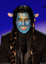 高清图：奥斯卡现场 本-斯蒂勒变身阿凡达搞笑