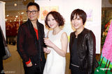 《至八画展》开幕明星捧场 郑裕玲愿画裸体耀祥