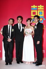 组图：纪文蕙大婚性感露半球 曾之乔杨佑宁也想婚