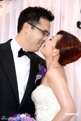 组图：梁静茹台北婚宴秀恩爱 前男友玛莎未出席