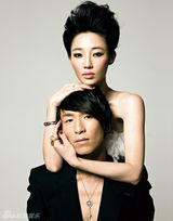 高清图：陈羽凡夫妇拍写真 文艺情侣晋级潮爸潮妈