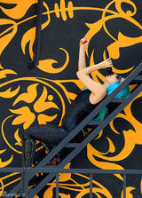 组图：Lady Gaga化身“蓝发魔女” 多伦多露天献唱