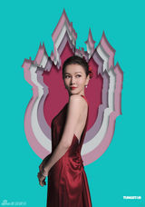 组图：诸葛梓岐婚纱照曝光 亲自设计嫁衣