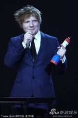 组图：全英音乐奖 艾德-希兰获英国最佳男歌手