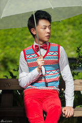 组图：张皓然单曲造型曝光 蘑菇头打造复古风