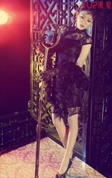 幻灯图：国民校花孙文婷拍写真 “夜上海”为爱私奔