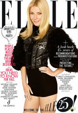 组图：格温妮丝《ELLE》双封面 慵懒迷人美腿性感