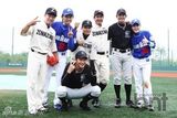 组图：韩艺人吴智昊金昌烈参加明星棒球大赛