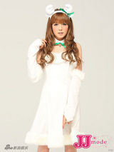 幻灯图集：日本混血靓模玲奈圣诞写真 可爱俏丽