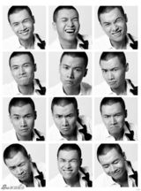 组图：于滨黑白大片展不羁男人魅力