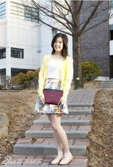 组图：首尔大学圆脸女神走红 被指长相太普通