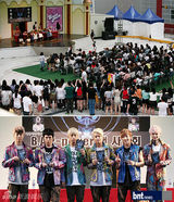 组图：韩男团B.A.P出席粉丝签名会