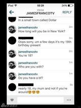 组图：曝詹姆斯-弗兰科约炮未满18岁少女