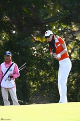 高清图：马艳丽挥杆英姿曝光 姿势优美笑靥动人