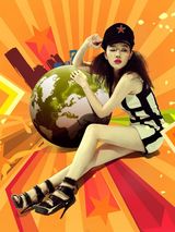 组图：孤单冯丹滢绝美百变 橘色写真活力出挑