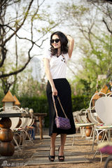 组图：王丽坤初夏盛装变身轻熟女