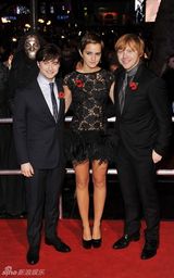 高清图：《哈利-波特7》首映 艾玛-沃特森短裙出位