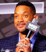 组图：威尔斯密斯出席《黑衣人3》韩国发布会