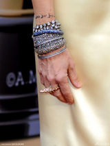 高清图：奥斯卡红毯 杰西卡-帕克鹅黄礼服高贵动人