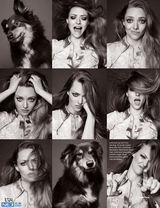 组图：美妞阿曼达养眼大片 性感娇美与爱犬比萌