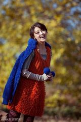 组图：甘薇初冬温暖写真曝光 温婉优雅甜美清新