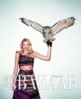 组图：超模唐纳森窈窕动人 登《时尚芭莎》封面