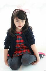 组图：5岁小萝莉走红微博 小天使萌化网友心