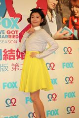 组图：郭雪芙“新婚”害羞 老公金希澈喊错妻名