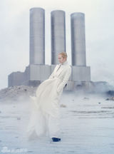 组图：蒂尔达-斯文顿《W》冷面光头变身外星人