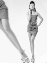 高清图：陈紫函百变写真秀美腿 与言承旭新片首播