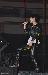 高清图：李宇春个唱成催泪弹 谢霆锋重弹吉他落泪