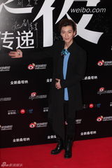 组图：2012新浪微博之夜红毯-乔任梁帅气亮相