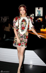 组图：林鹏巴洛克风情亮相VOGUE盛典