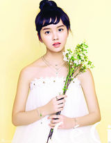 高清组图：韩童星金素贤清新写真展淑女风范