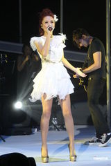 组图：天生歌姬A-Lin台北开唱 范玮琪张惠妹撑场