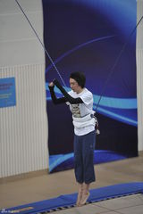 组图：俞灏明备战《星跳水立方》 曝光训练现场