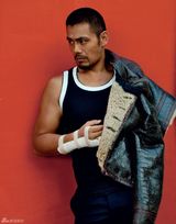 高清图：邵兵两大男刊封面气场颓废 新片合作吴彦祖