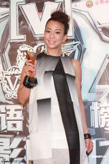 组图：众星亮相华语榜中榜颁奖礼 齐聚后台秀奖杯