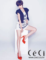 组图：韩女星南圭丽(南奎丽)时尚写真 雪白肌肤吸引眼球