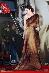 组图：张东健范冰冰亮相《登陆之日》韩国红毯秀