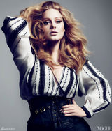 组图：Adele登美版Vogue封面变身时尚女魔头