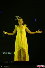 组图：A—Lin香港个唱劲歌热舞 抹胸裙秀身材